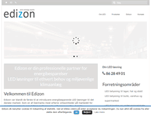 Tablet Screenshot of edizon.dk